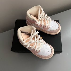 Kids Jordan 1 Pink High Tops